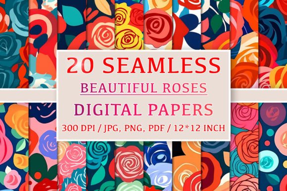 20 Seamless Beautiful Roses Patterns: Elevate Your Creative Projects with Elegance