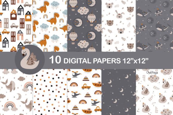 Boho Digital Paper, Animals Patterns: A Strategic Resource for Creative and Practical Use