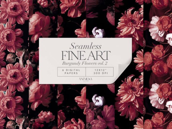 Burgundy Floral Seamless Patterns Paper: A Strategic Tool for Creative and Operational Excellence
