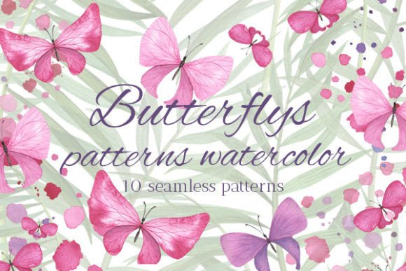 Butterflies Watercolor Patterns: A Delicate Touch for Creative Projects