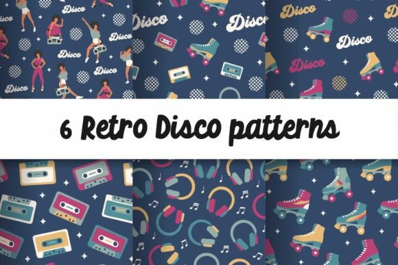 Discover the Magic of 6 Retro Disco Groovy Patterns