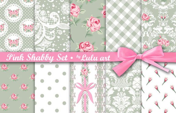 Pink Shabby Set Patterns: A Versatile Resource for Creative Projects