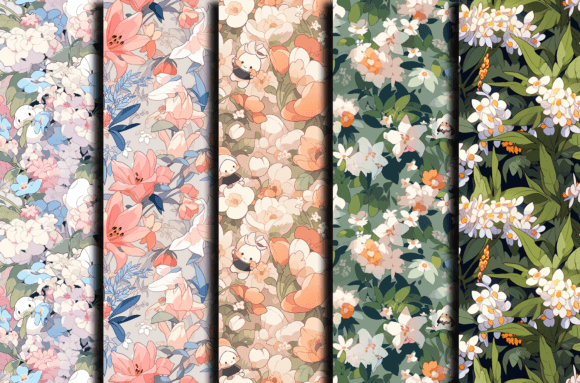Springtime Creativity with Cartoon Flowers Patterns
