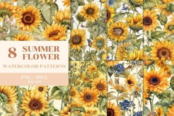 Summer Sunflower Patterns for Creative Projects
