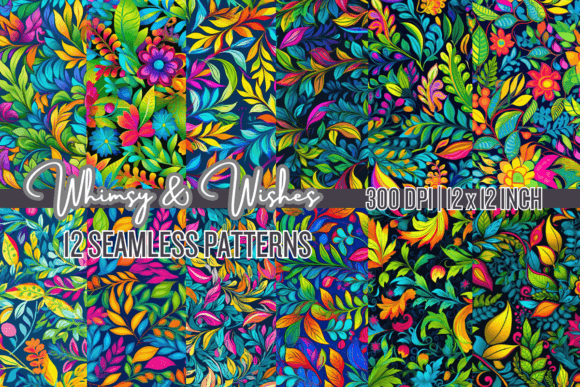 Vibrant Vines Seamless Patterns: A Creative Resource for Designers and Crafters