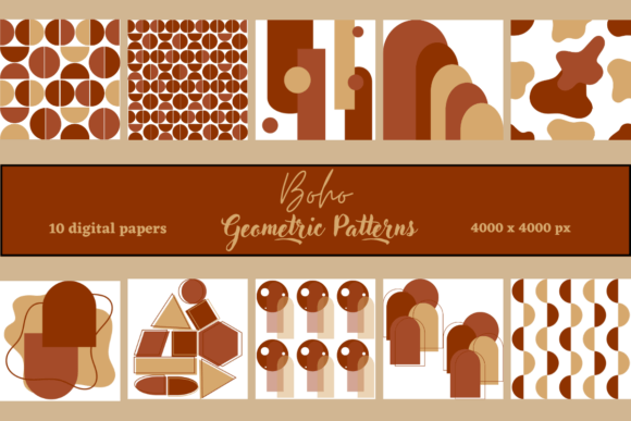 Vintage Boho Geometric Patterns