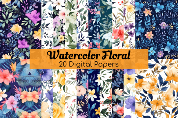Watercolor Floral Botanicals Patterns: A Creative Resource for Design Enthusiasts