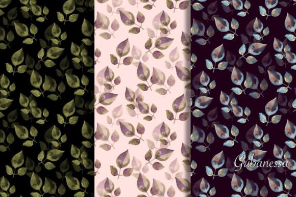 Watercolor Leaves Patterns: A Versatile Resource for Creative Projects